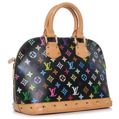 lv alma multicolor black|louis vuitton alma pm canvas.